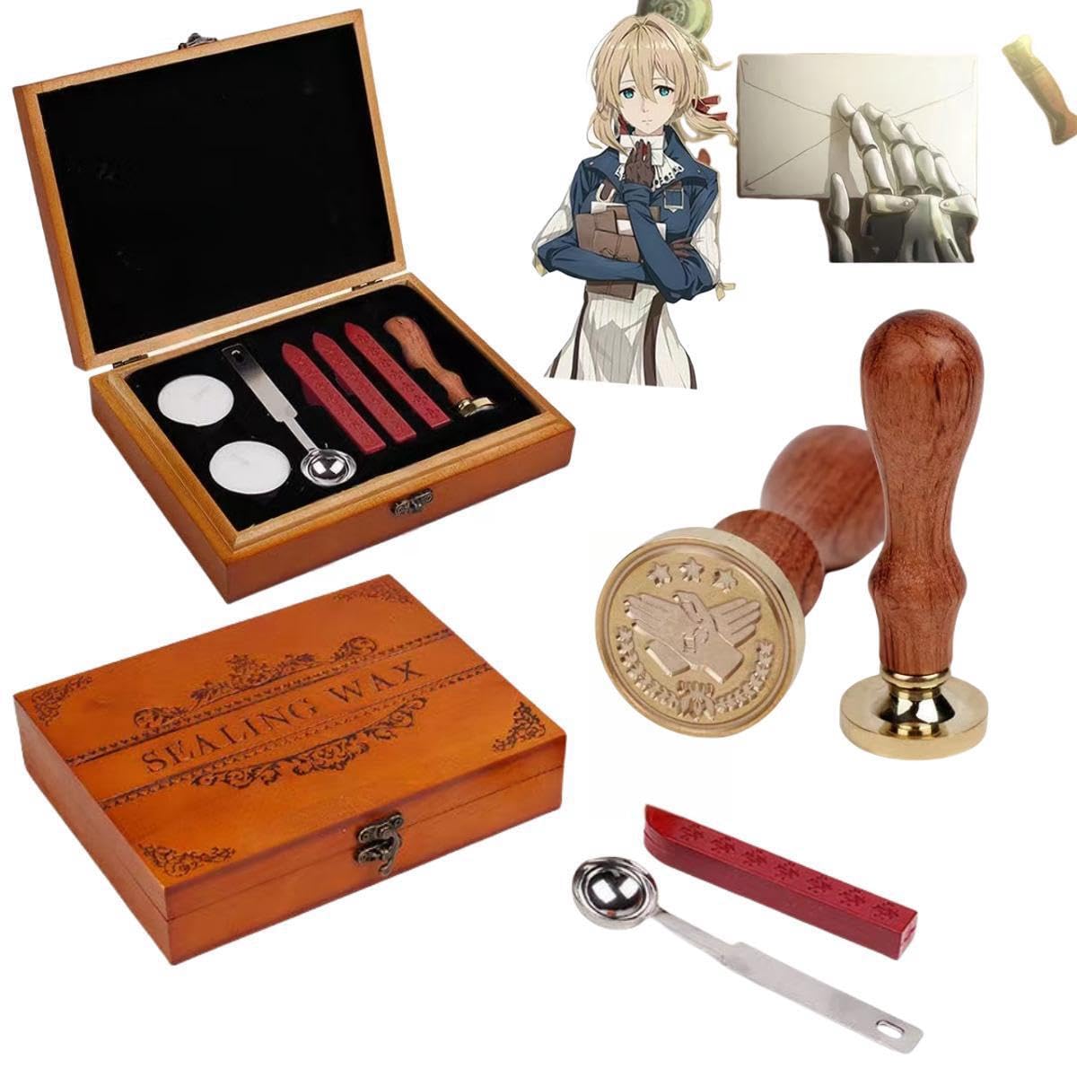 Amazon.co.jp: ヴァイオレット・エヴァーガーデン ハンコ 印鑑 封蝋